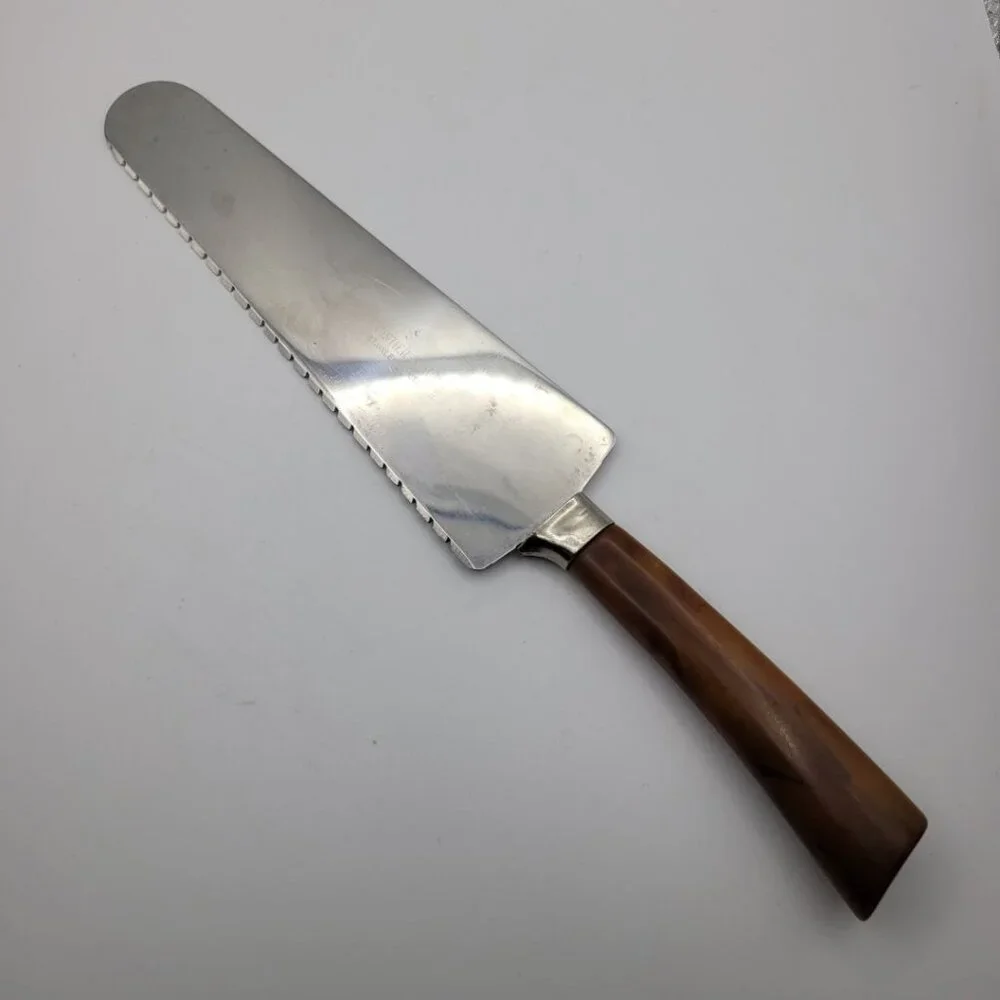 Frontier Forge Stainless Steel‎ Serrated Knife Serving Cake Pie Dessert Vintage